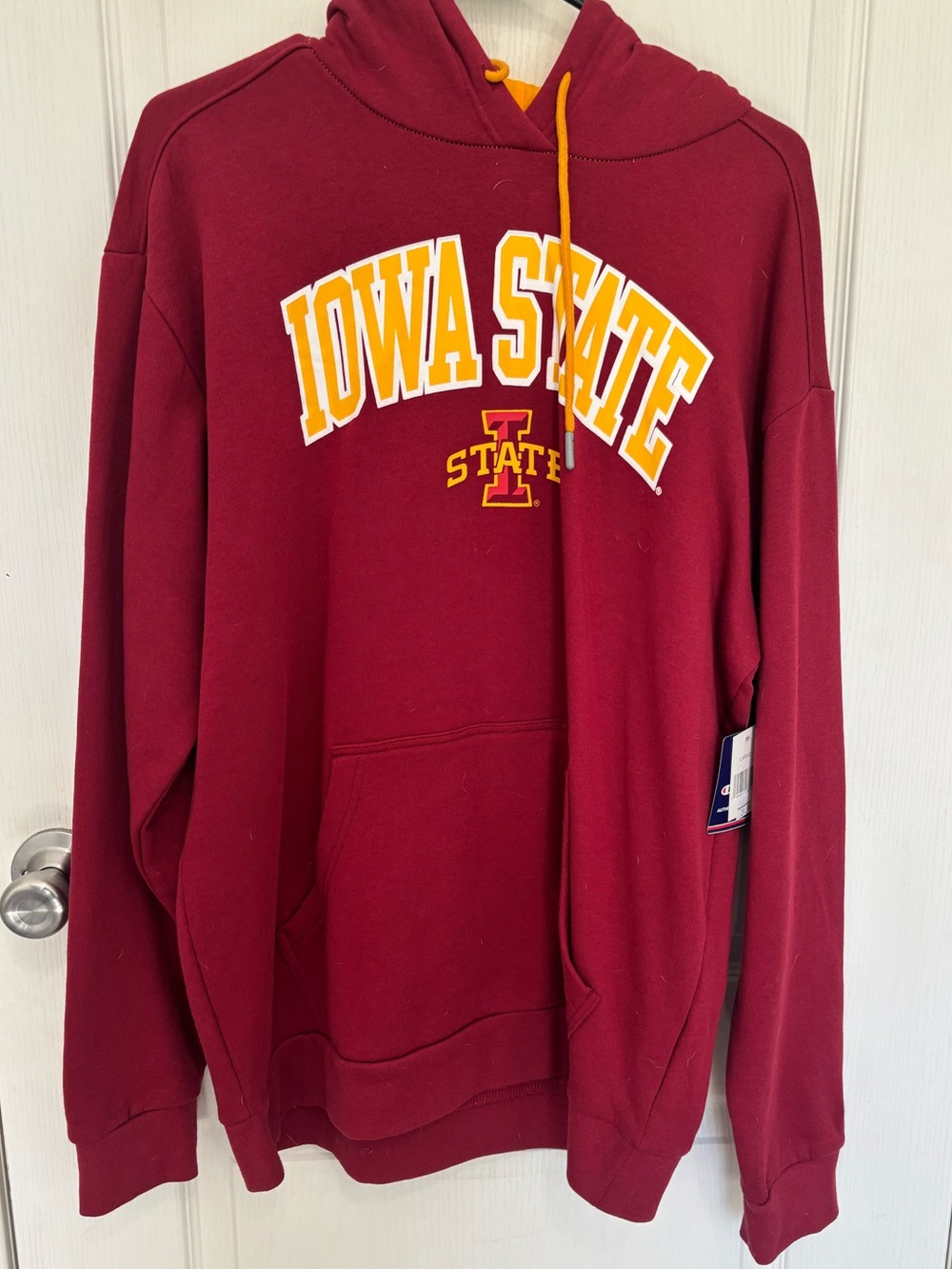 Champion Iowa State Hoodie – Maroon & Gold – XL – Collegiate Sweatshirt